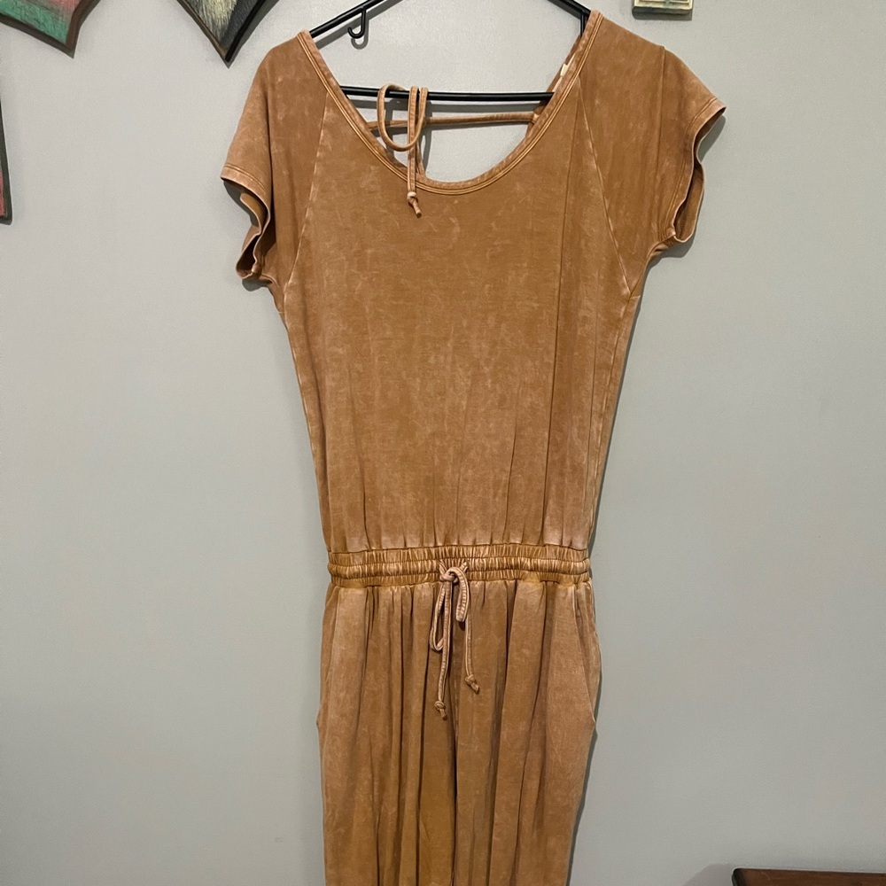 Elegant Tan Women's jumpsuit boutique brand